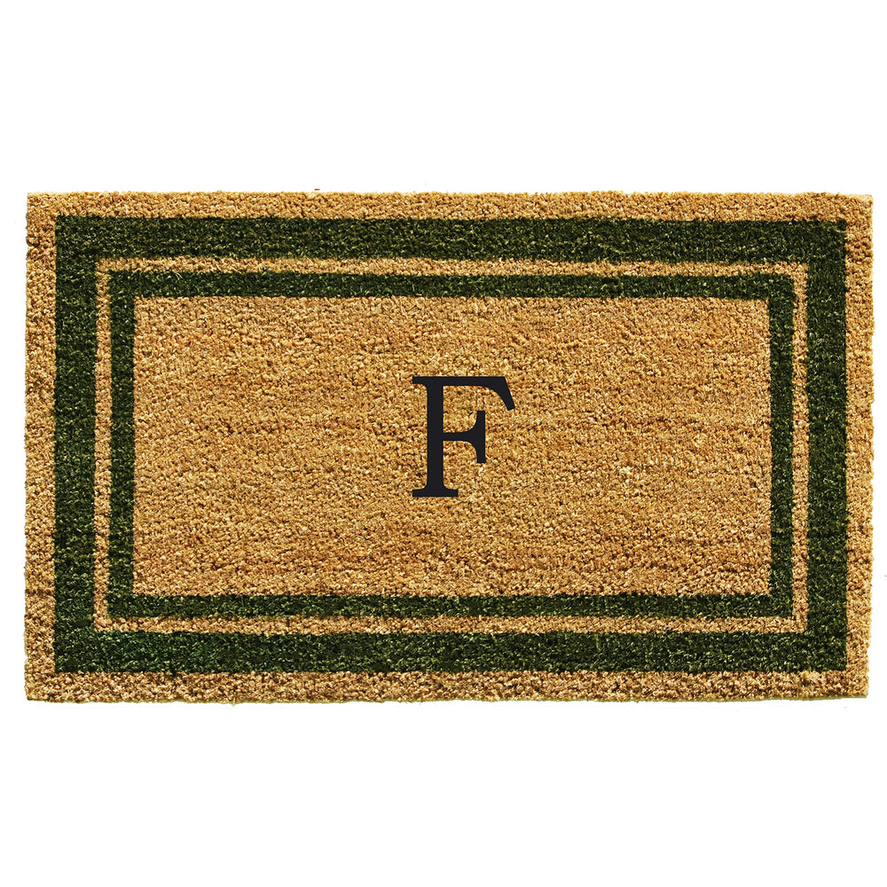 Calloway Mills Monogram Doormat Letter F front view