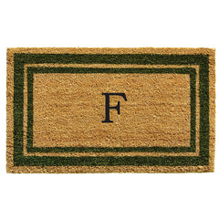Calloway Mills Monogram Doormat Letter F front view