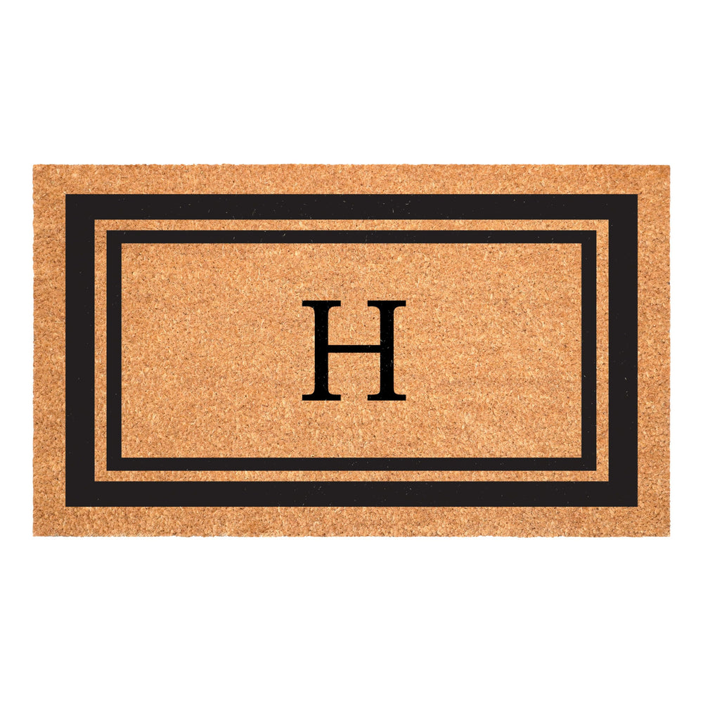 Calloway Mills Monogram Doormat Letter H front view