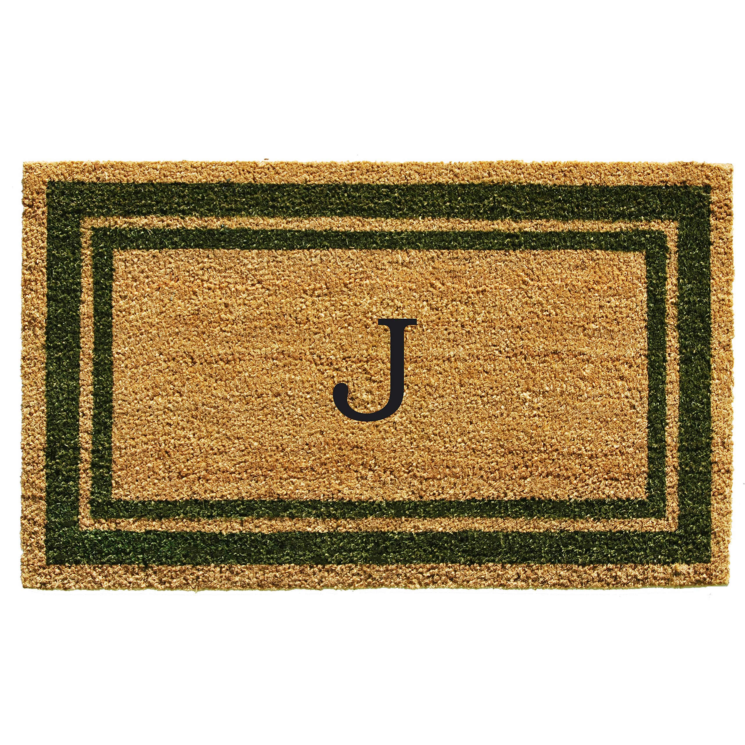 Calloway Mills Monogram Doormat Letter J front view