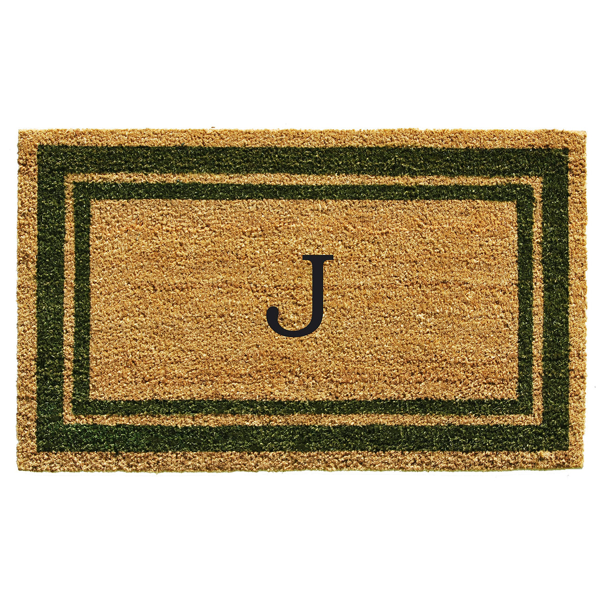 Calloway Mills Monogram Doormat Letter J front view