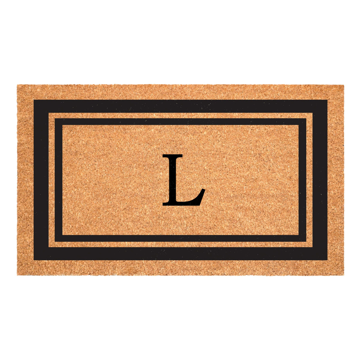 Calloway Mills Monogram Doormat Letter L front view