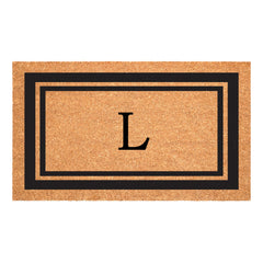 Calloway Mills Monogram Doormat Letter L front view