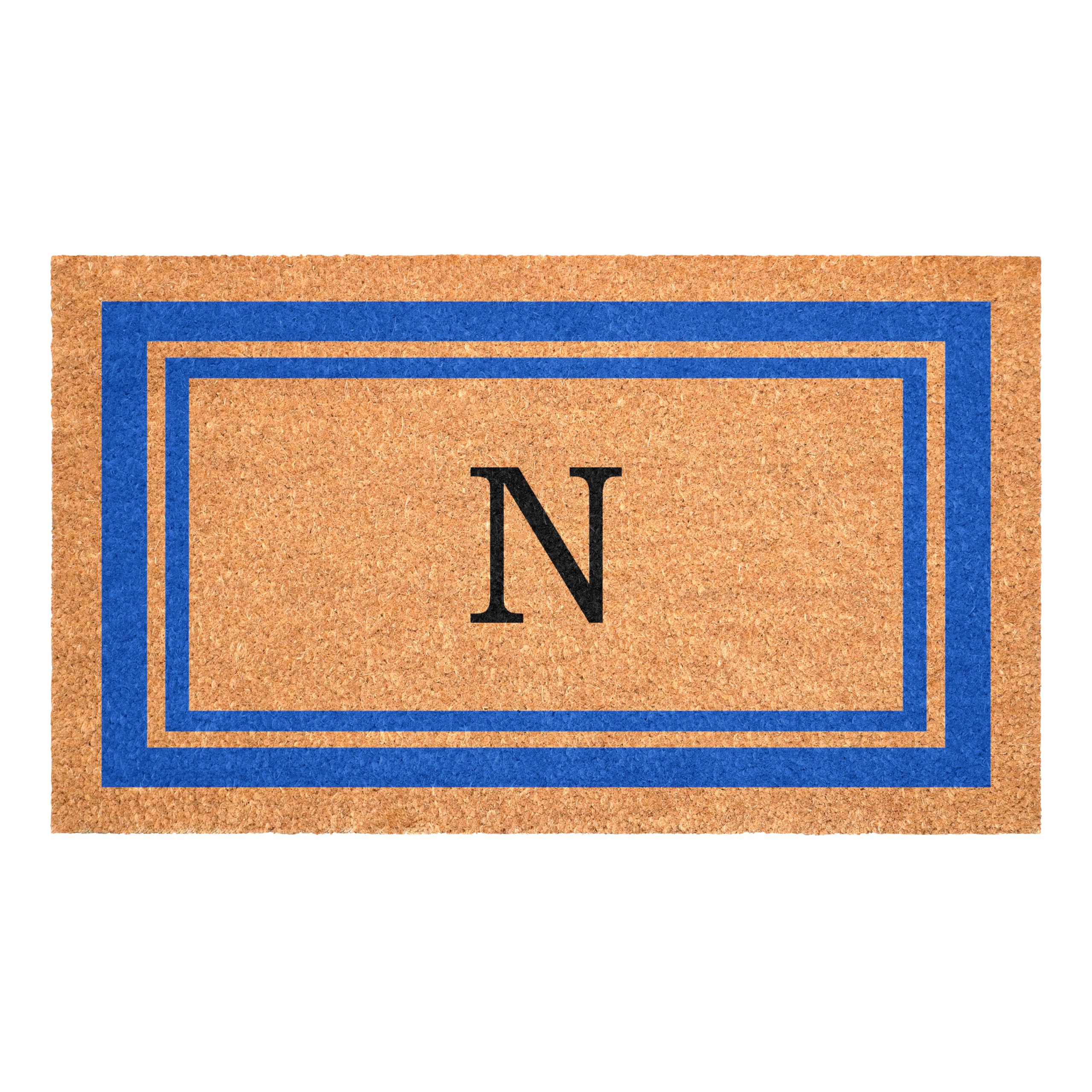 Calloway Mills Monogram Doormat Letter N front view