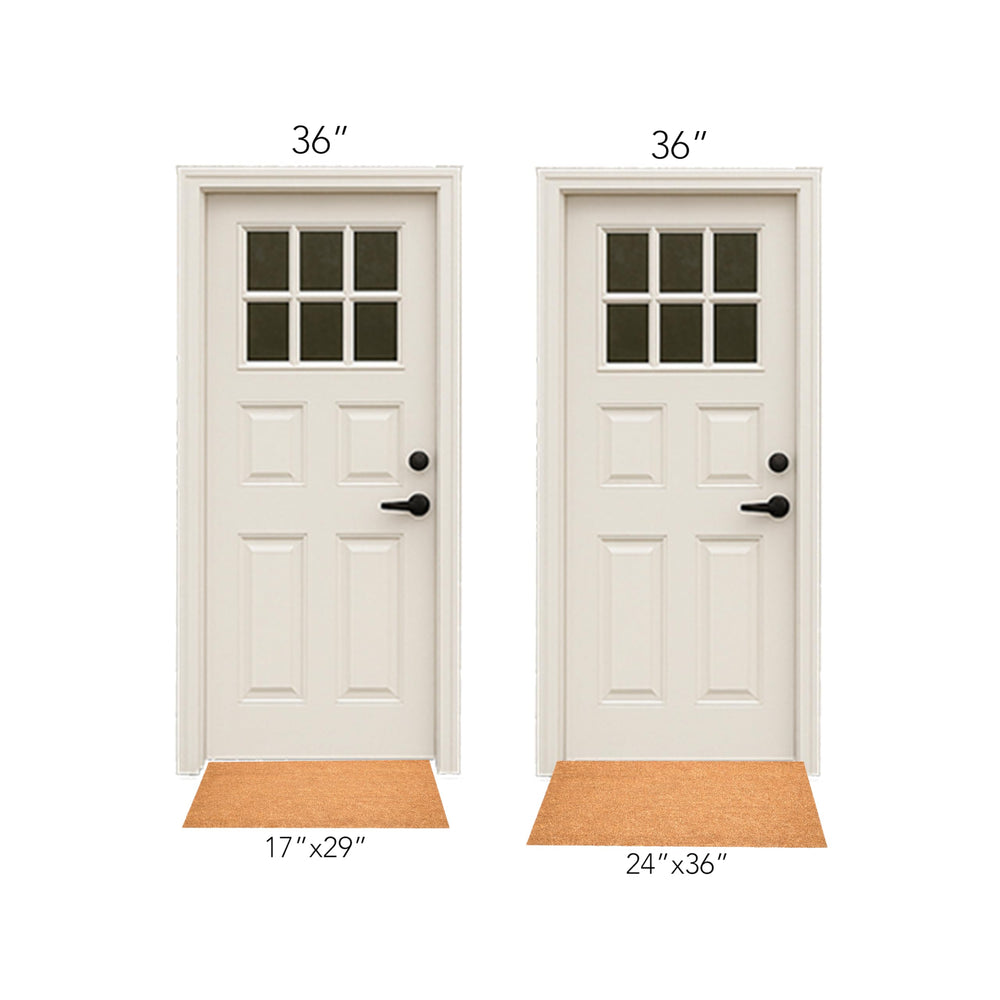 Calloway Mills Monogram Doormat Letter N in outdoor setting