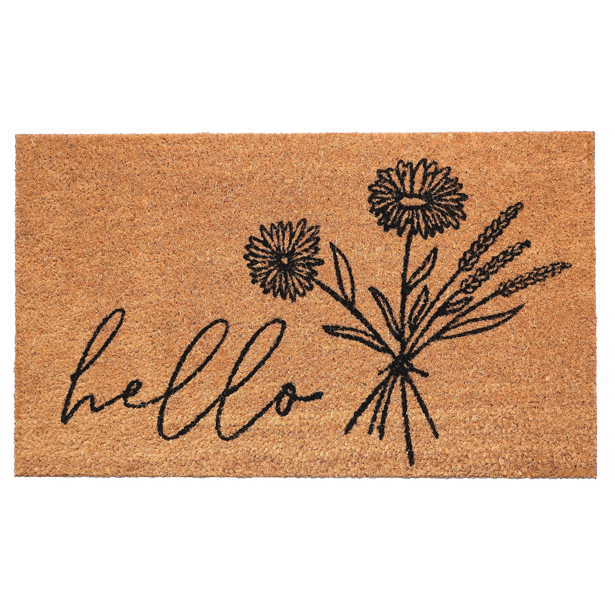 Calloway Mills Wildflower Bouquet Doormat front view