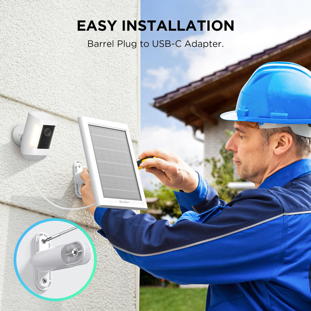Callsun Solar Panel with adjustable mounting bracket