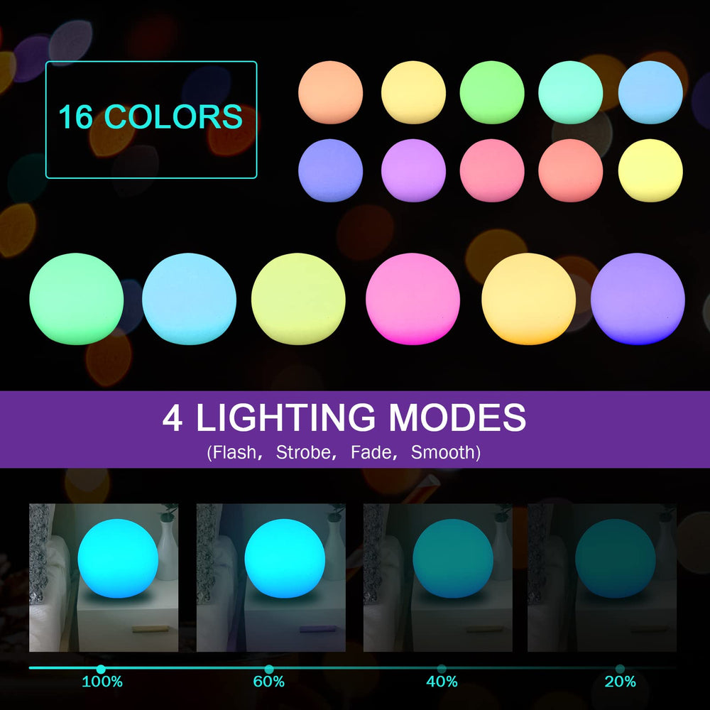 callyan LED orb light in a pool setting
