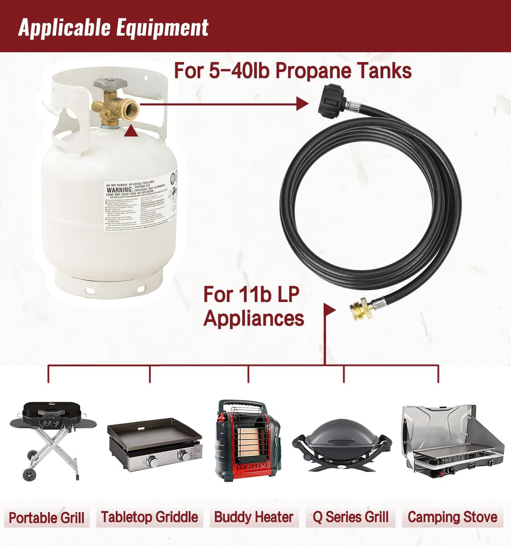 CALPOSE 12 Feet Propane Adapter Hose in packaging