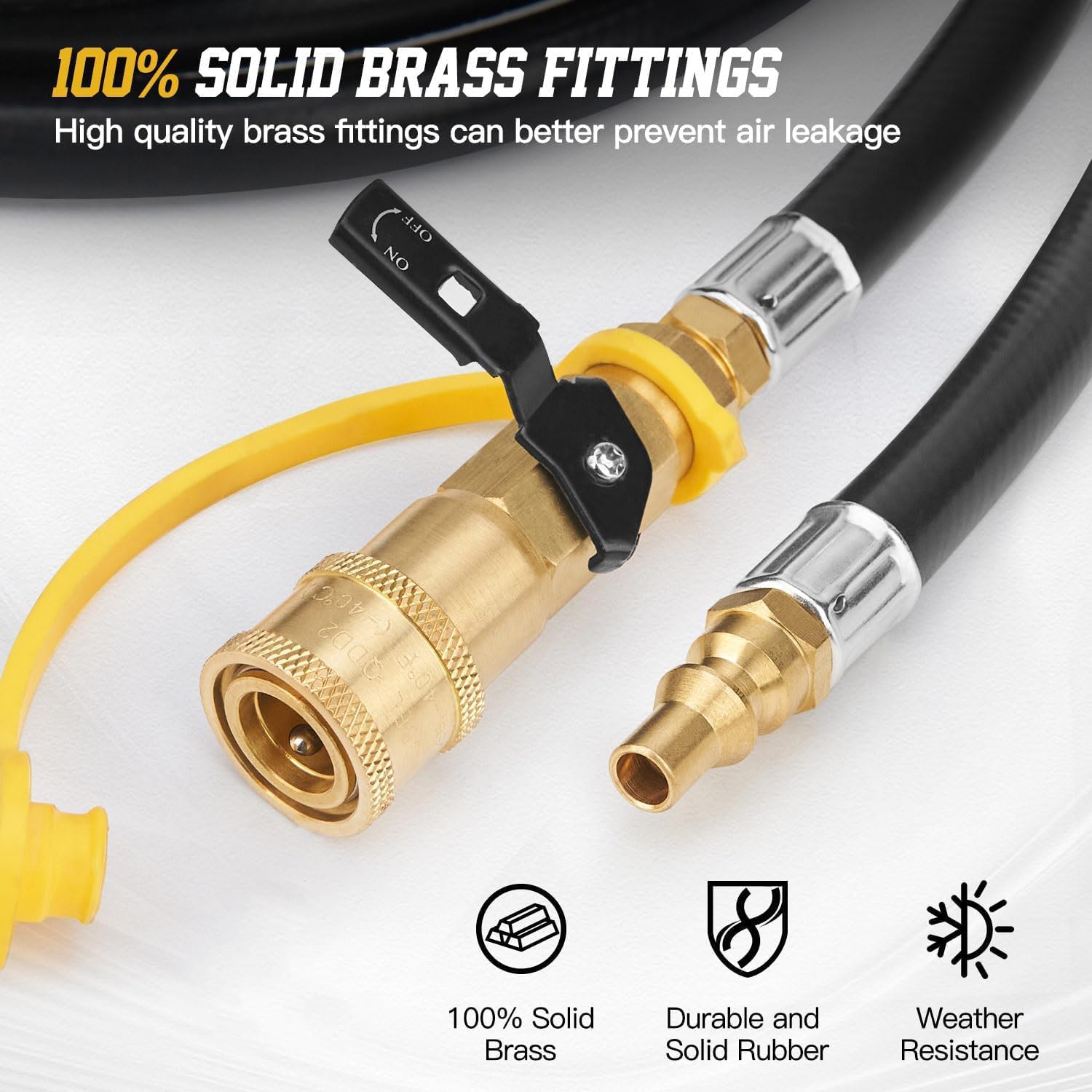 CALPOSE 15FT RV Quick Connect Hose alongside a Blackstone grill