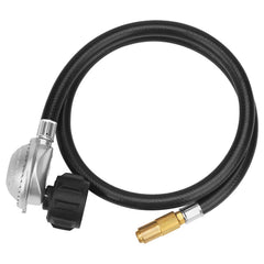 CALPOSE 6FT Propane Adapter Hose front view with brass fittings