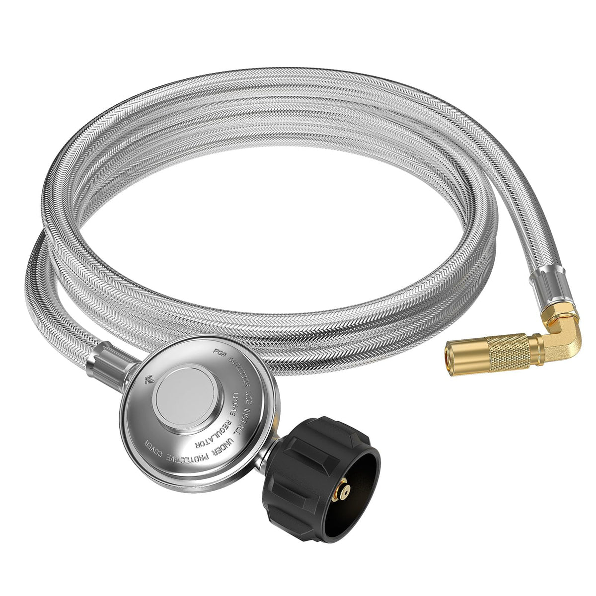 CALPOSE 6FT propane adapter hose with 90-degree elbow connector