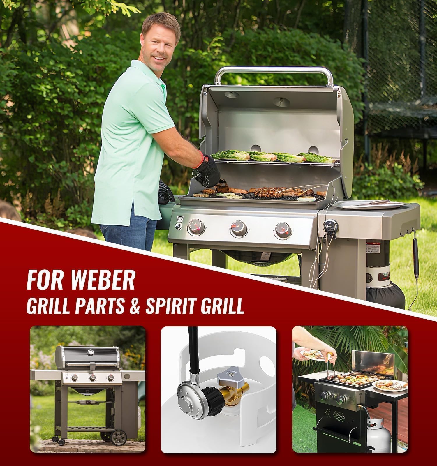 CALPOSE Hose Kit in outdoor grilling setup