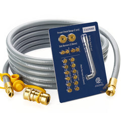 CALPOSE Natural Gas Conversion Kit 15 ft hose and fittings