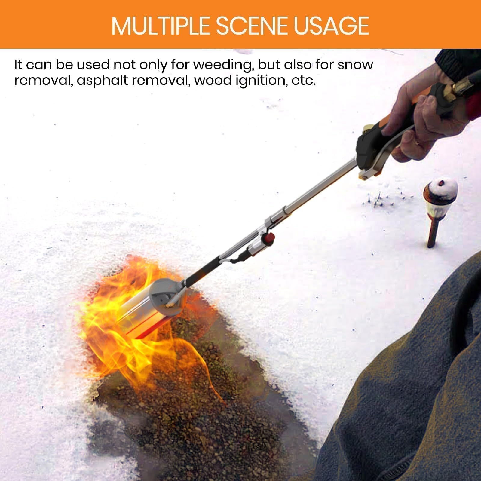 CALPOSE Propane Torch Weed Burner packaged for sale