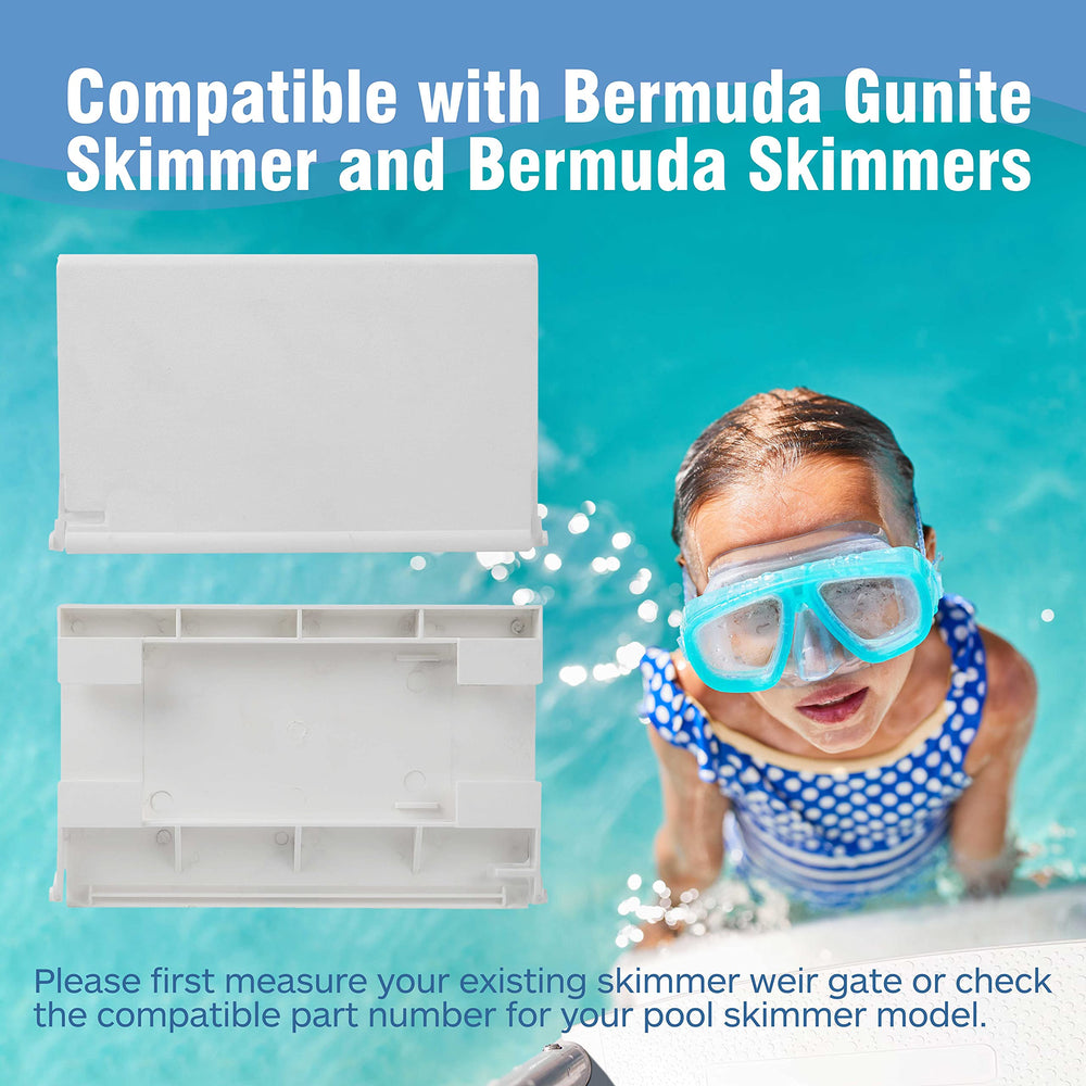 Calvana 516252 Weir Gate Assembly installed on Bermuda skimmer