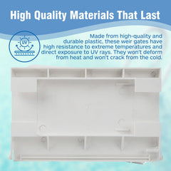 Calvana 516252 Weir Gate Assembly with snap-on tabs