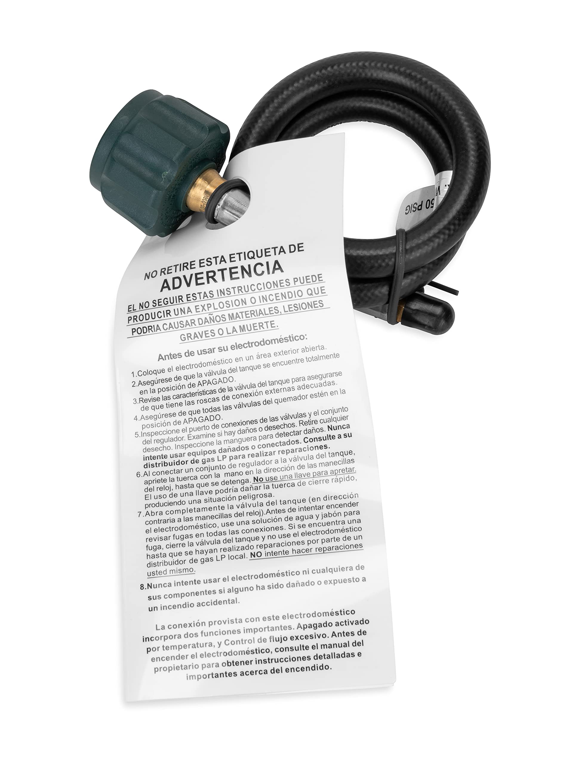 Camco Pigtail Propane Hose Connector used with propane cylinder