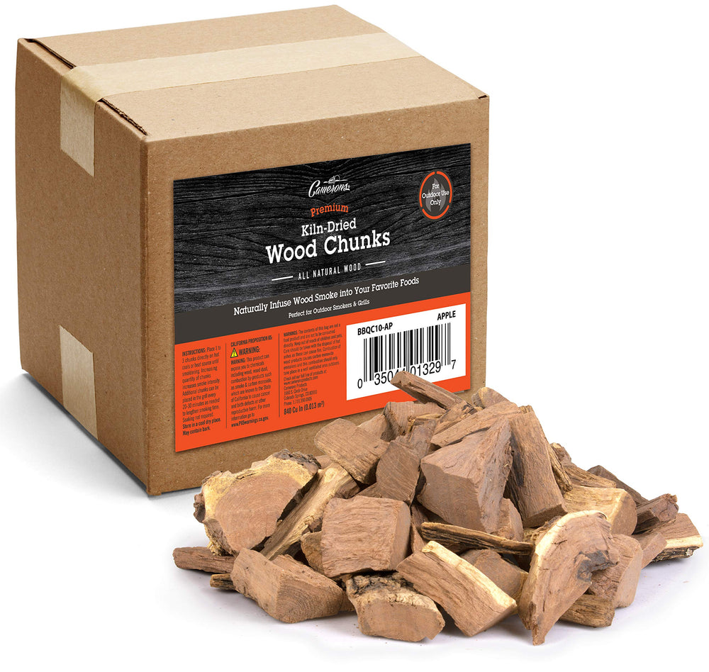 Camerons Apple Wood Chunks 10 lb box front view