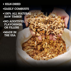 Camerons Bourbon BBQ wood chips in a bowl