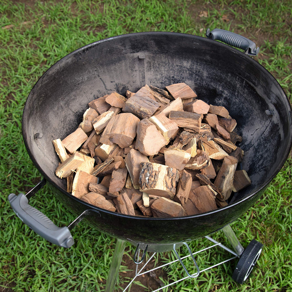 Camerons wood chunks ready for grilling