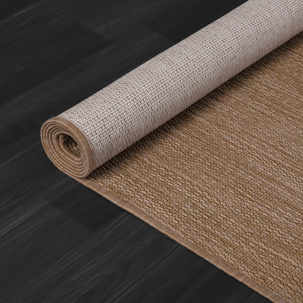 CAMILSON Outdoor Rug 6x9 in a living room setup