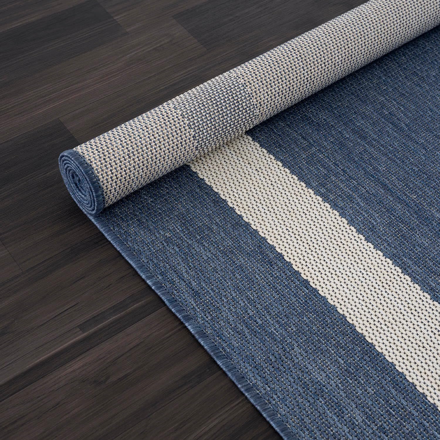 CAMILSON Outdoor Rug 8x10 in garden setting