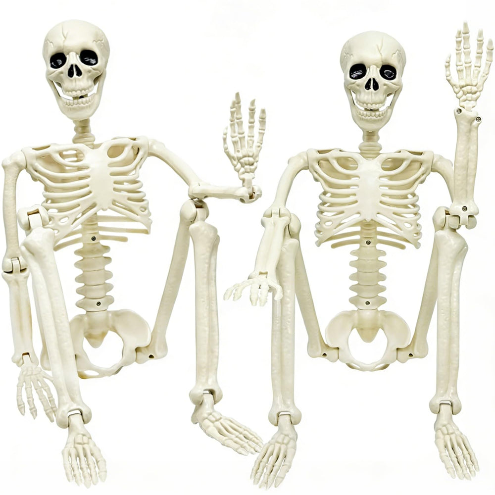CAMIRUS 36in posable skeleton Halloween decor front view