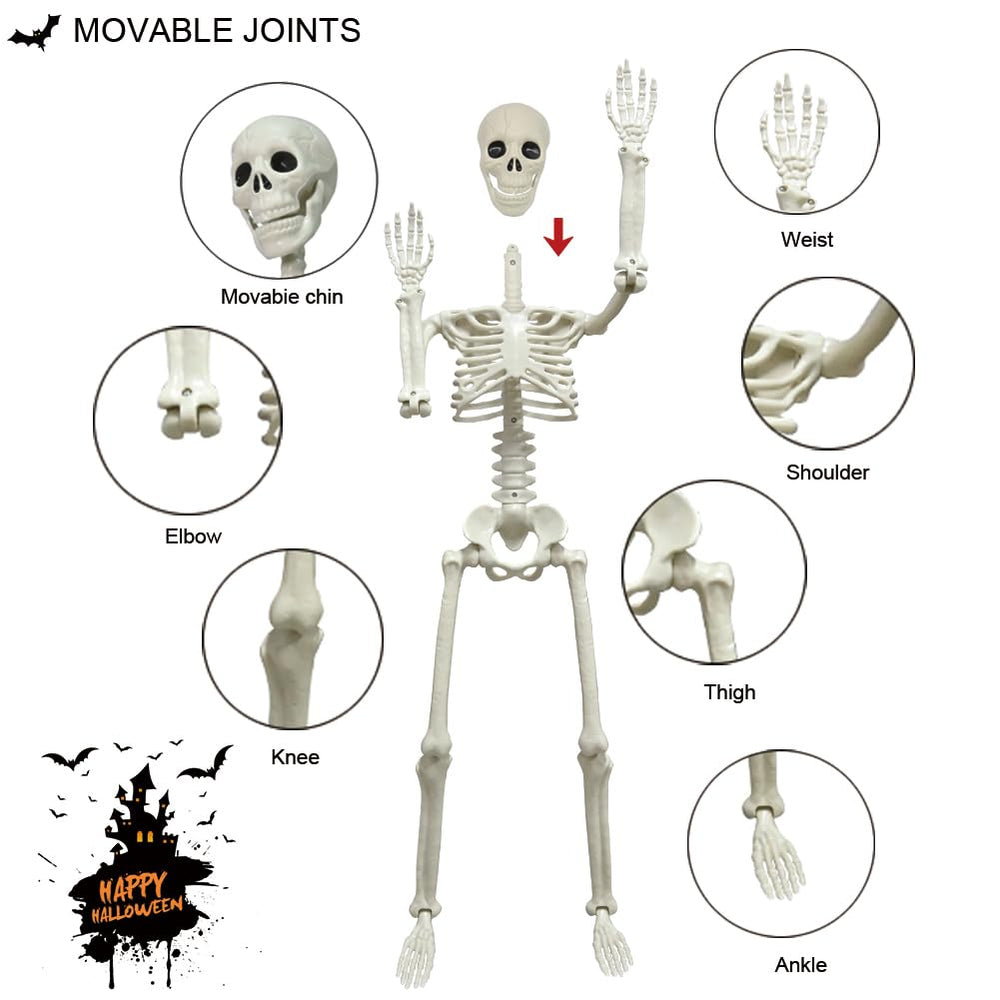 CAMIRUS skeletons displayed in a Halloween graveyard scene