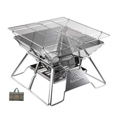 Camping Moon Portable Fire Pit Grill 14 Inch front view