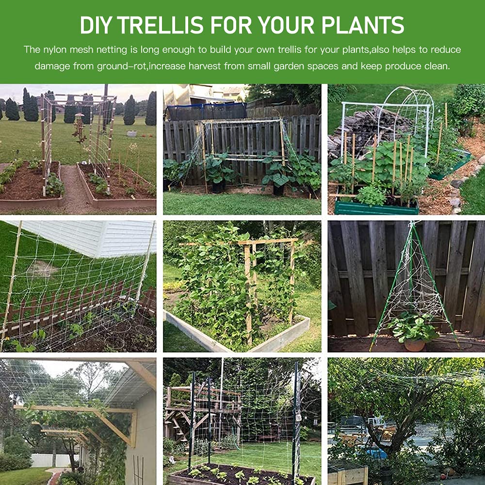 CANAGROW Trellis Netting 6x15ft outdoor garden setup