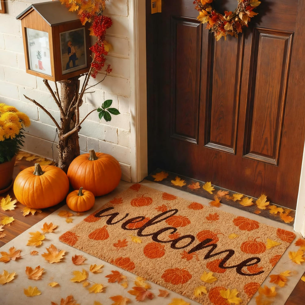 CandyHome Fall Door Mat packaging and dimensions