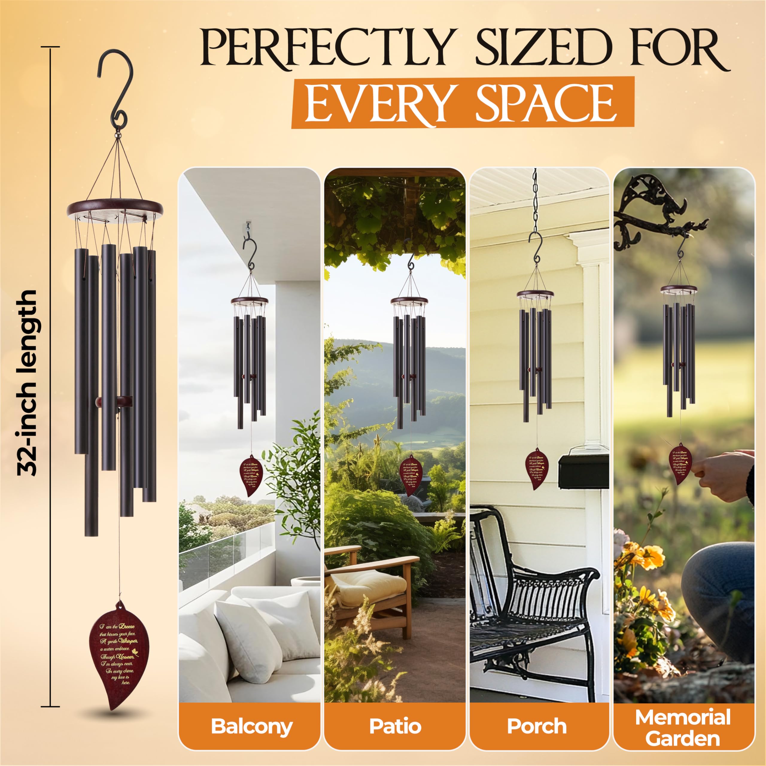 Captain Decor Wind Chimes packaging details