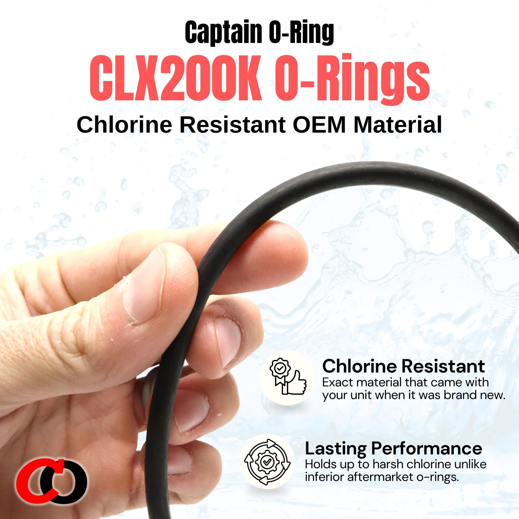 Captain O-Ring CLX200K on a Hayward CL200 chlorinator lid