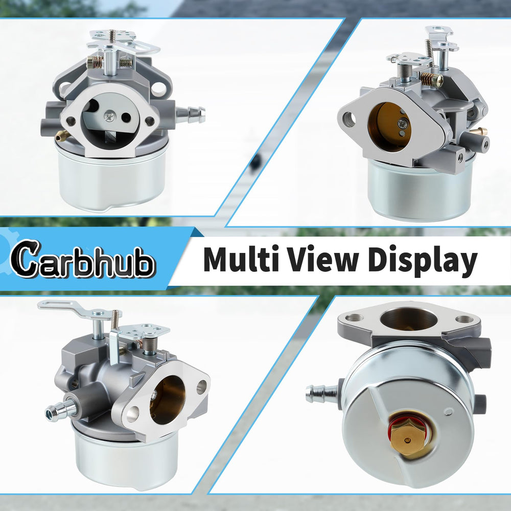 Carbhub 640052 carburetor side view showing fuel lines