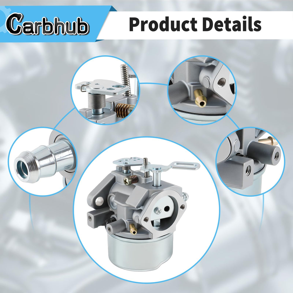 Carbhub 640052 carburetor with gaskets and clamps