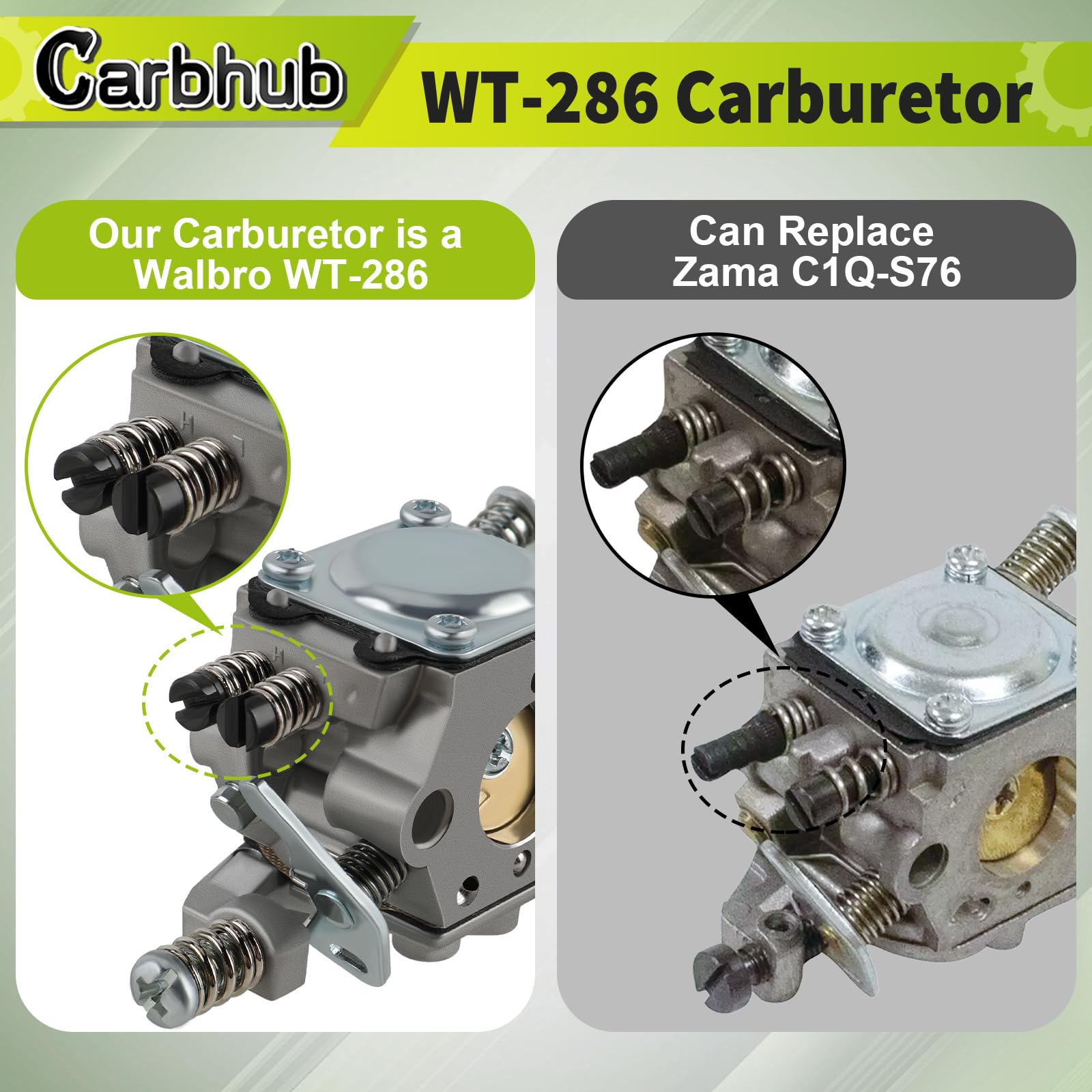 Carbhub Carburetor package contents including filters and ignition coil