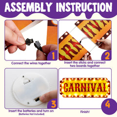 Carnival themed decorations for car trunk