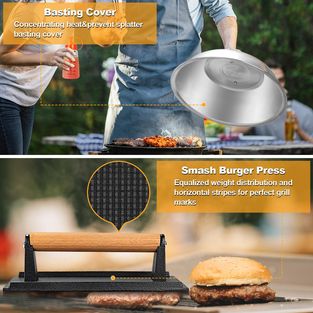 Carry bag for Terlulu Griddle Accessories Kit showing all tools