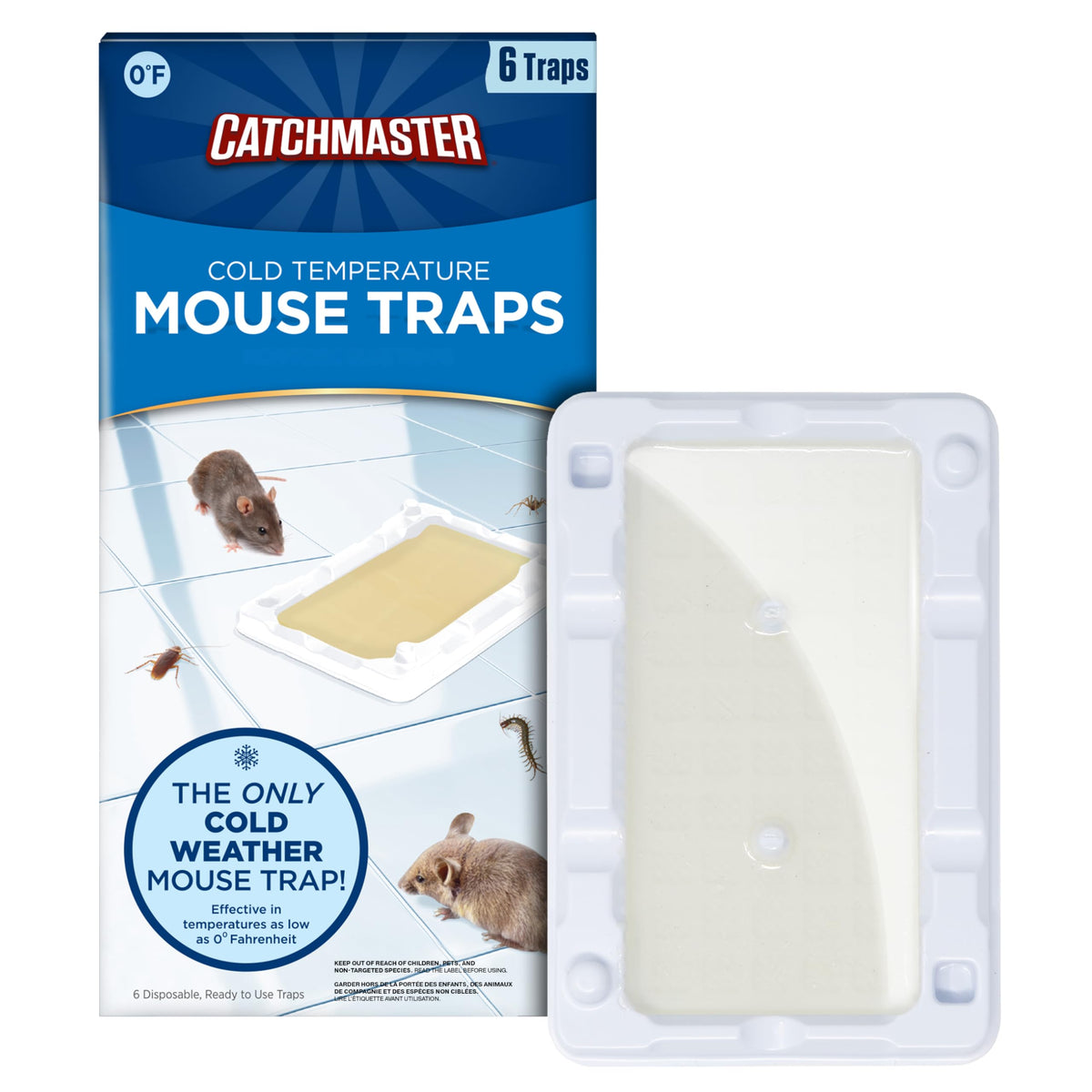 Catchmaster 6-Pack Cold Weather Glue Traps front view