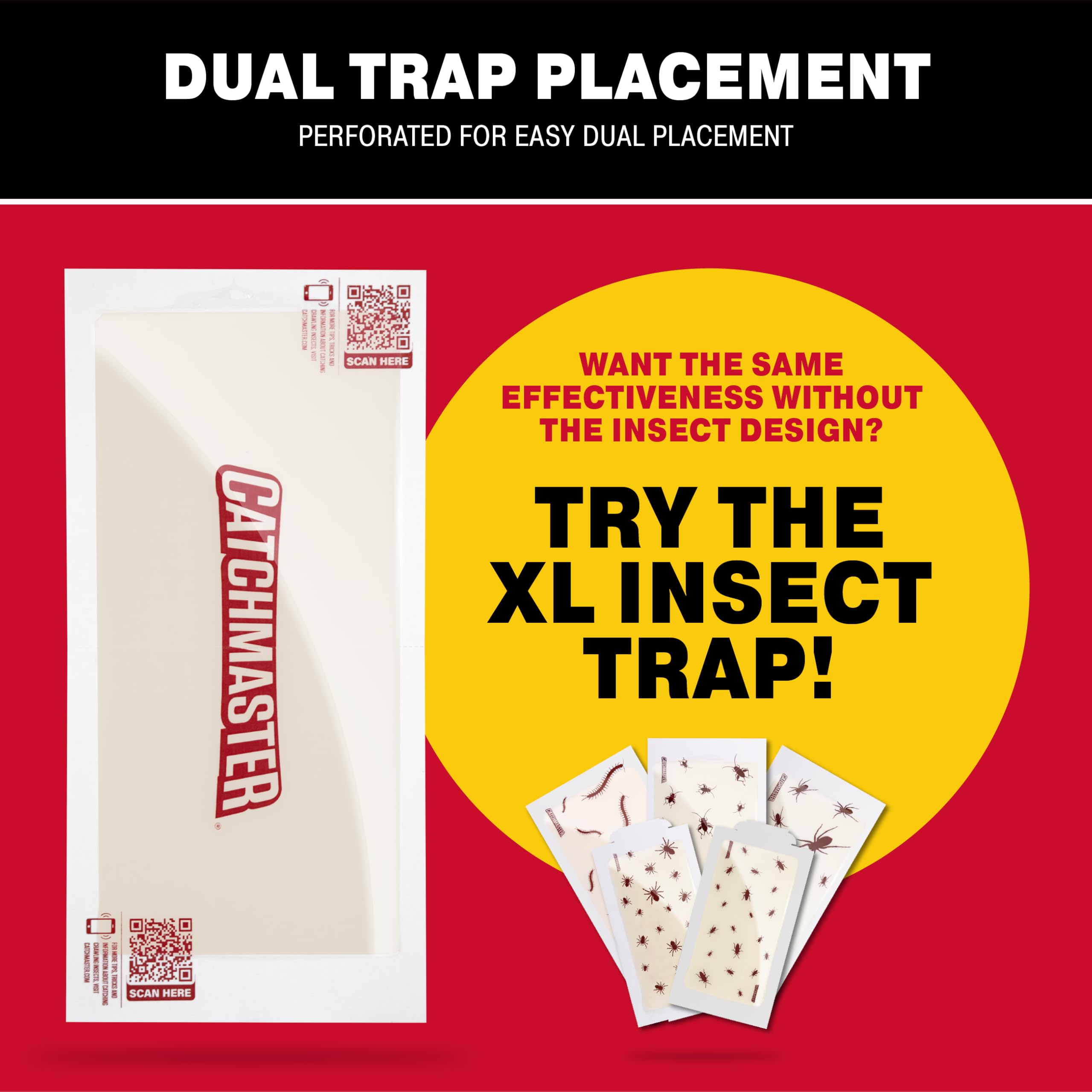 Catchmaster Crawling Insect Glue Trap packaging with 20 traps