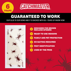 Catchmaster Glue Board placed against a wall in a home setting