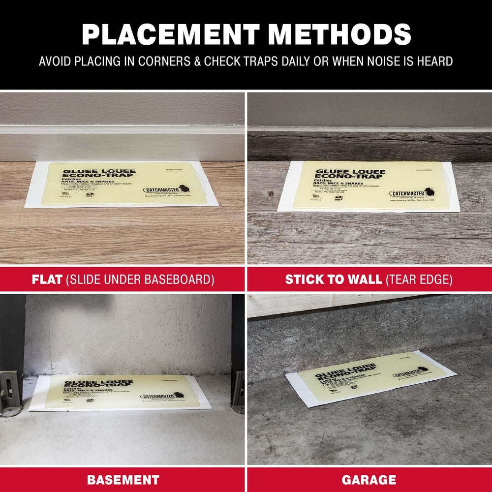 Catchmaster Glue Trap displayed with instructions