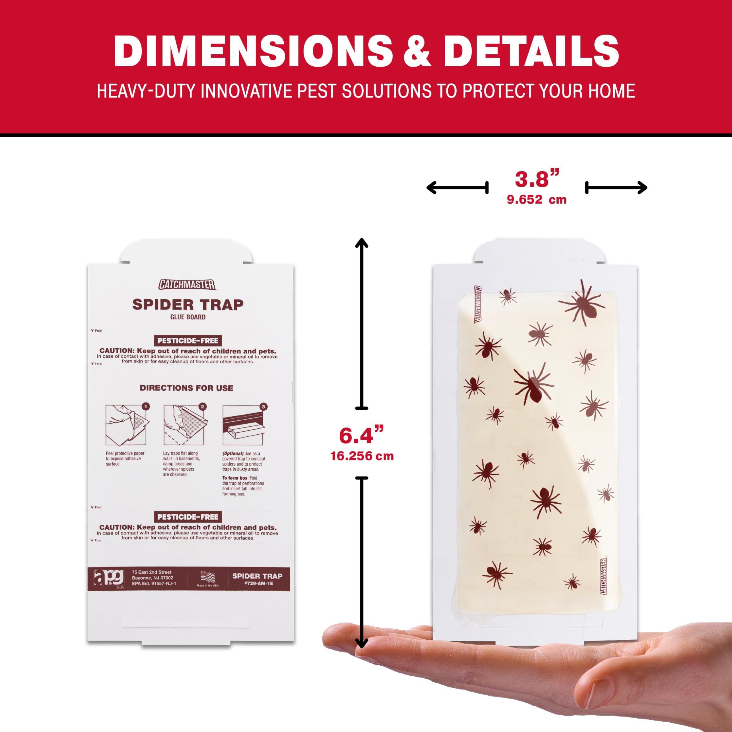 Catchmaster Glue Trap placement along a wall