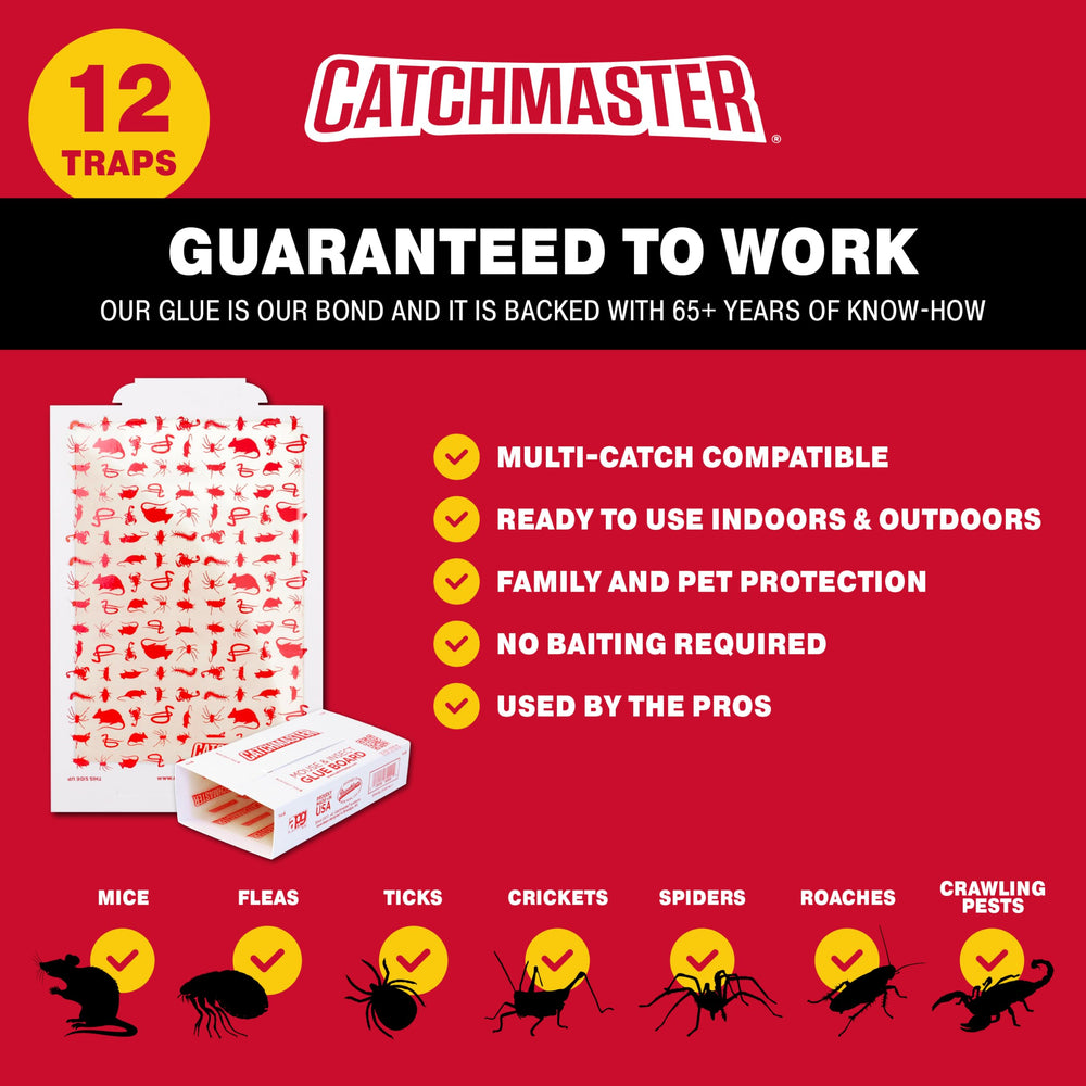 Catchmaster insect and mouse traps packaging
