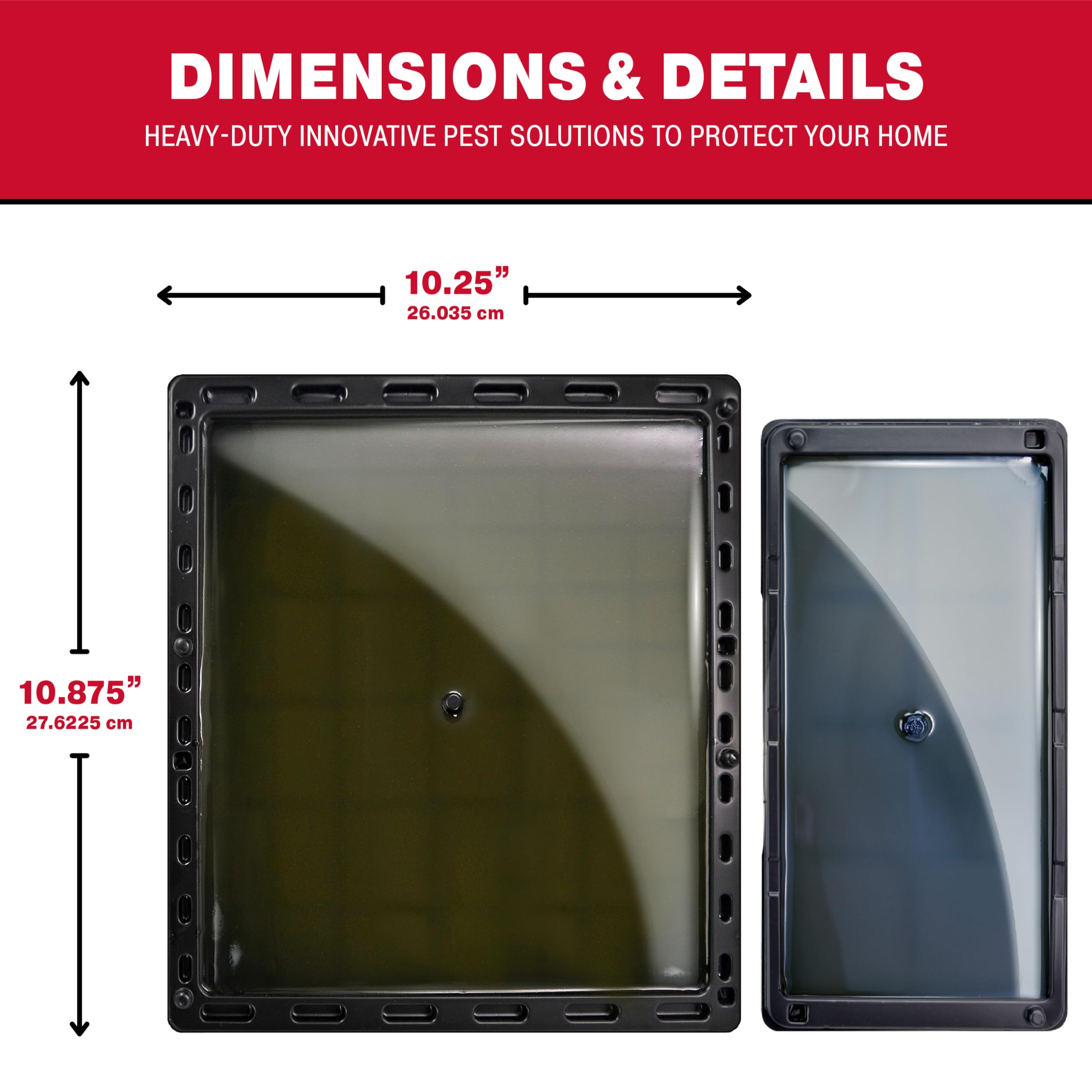 Catchmaster Jumbo Glue Trap showcased in a basement setting