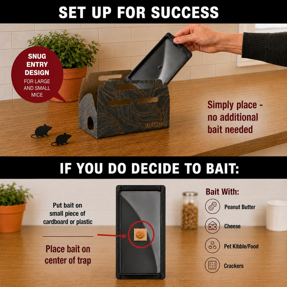 Catchmaster Mouse & Insect Glue Trap with viewing windows