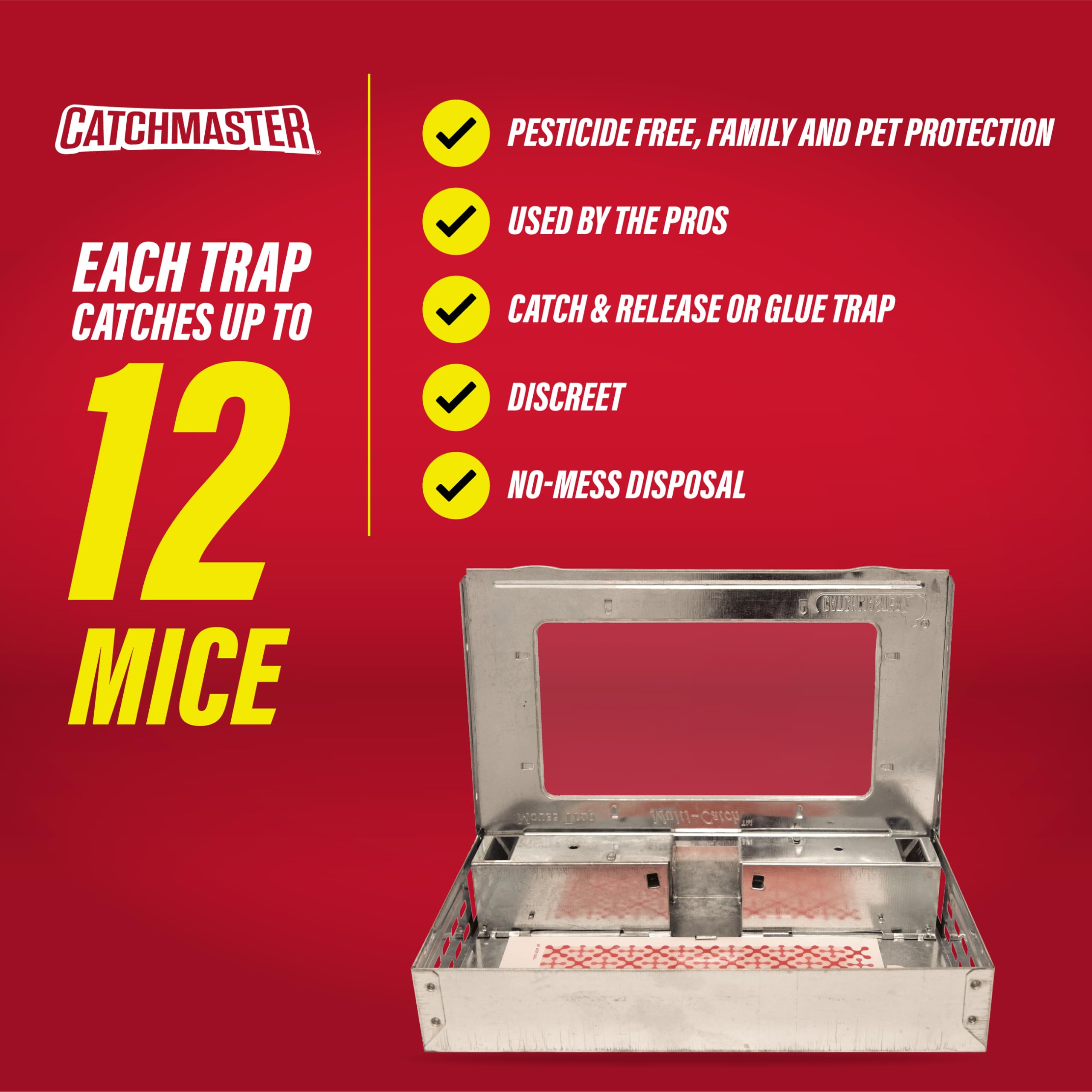 Catchmaster Multi-Catch Mouse Trap close-up of adhesive