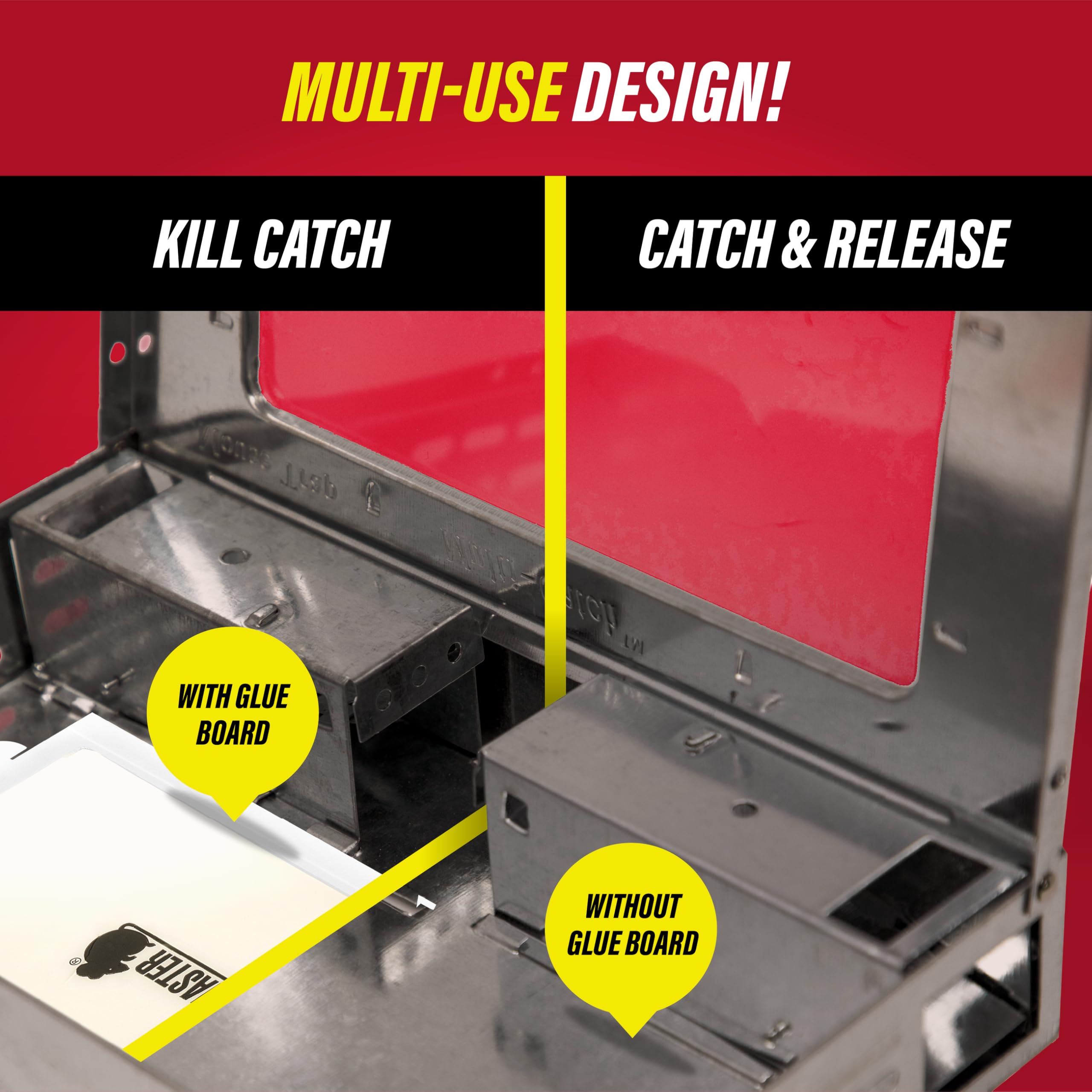 Catchmaster Multi-Catch Mouse Trap metallic color detail