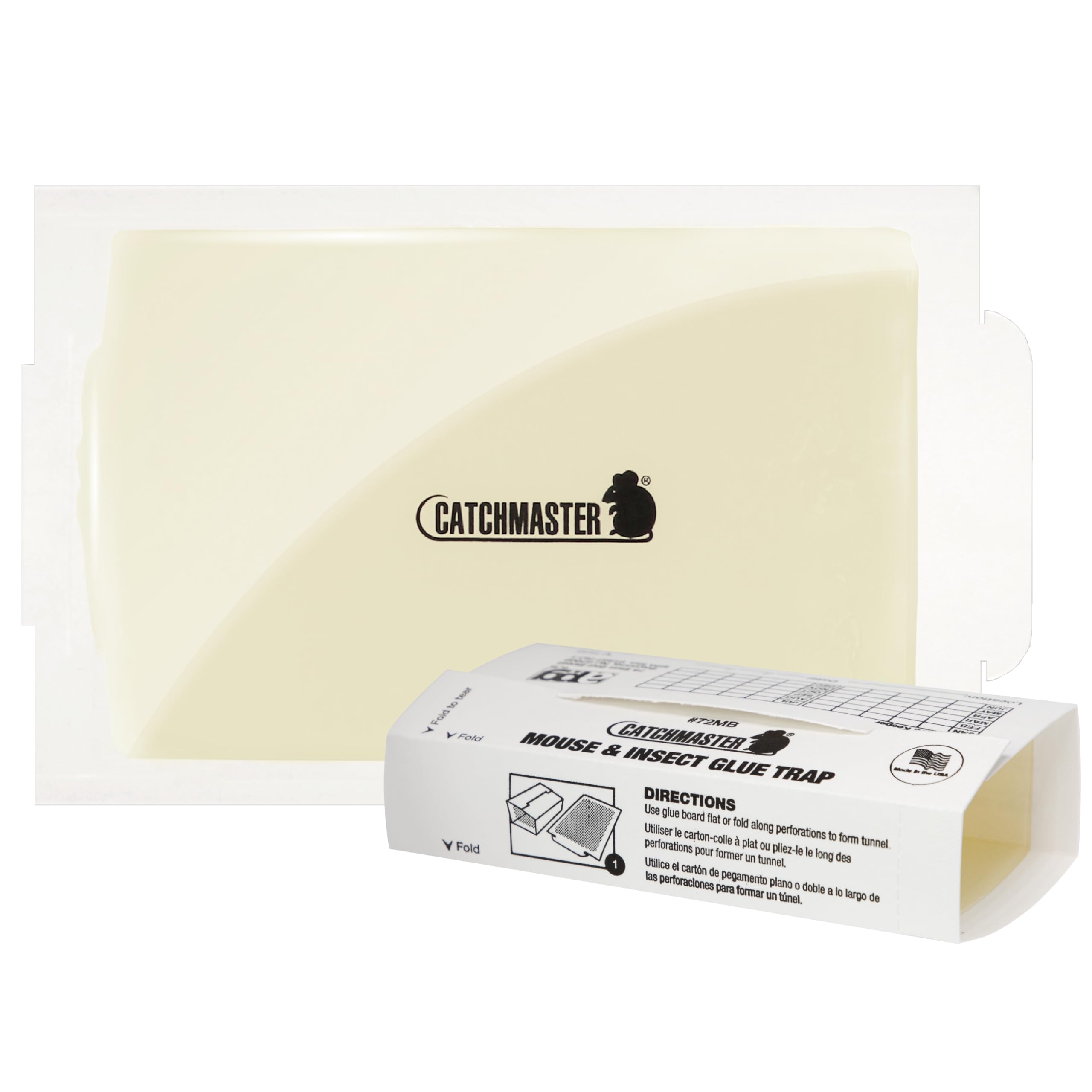 Catchmaster Super Glue Traps 30pk front view with packaging